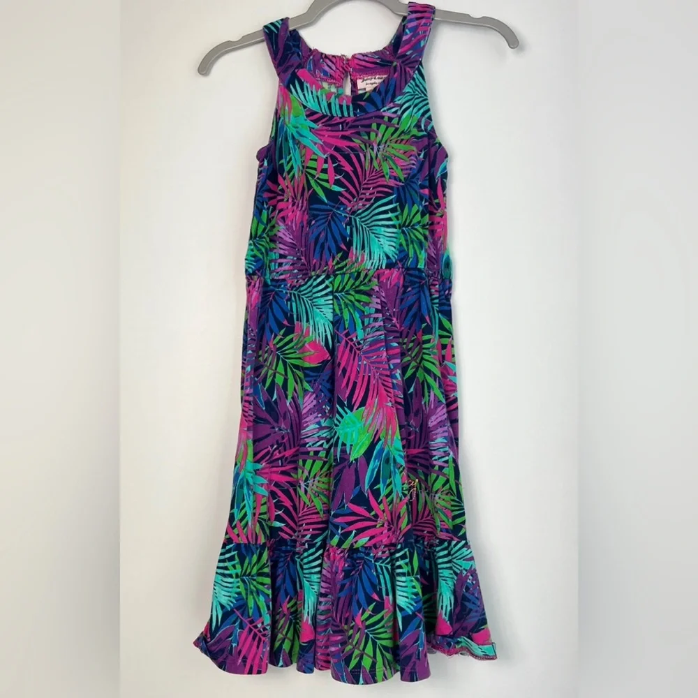 Juicy Couture Girls XS 4/5 palm sundress new‎ with tags